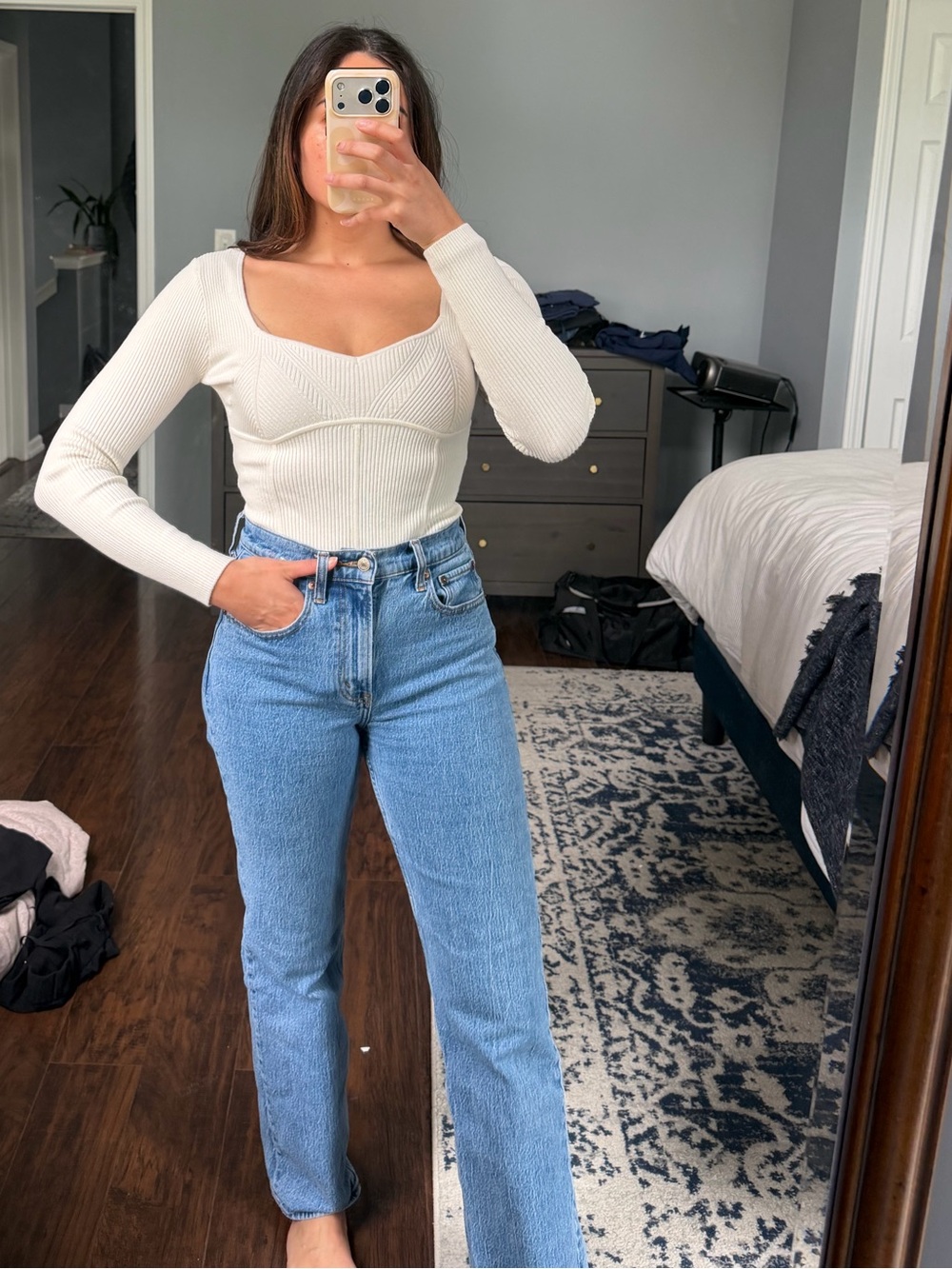 A&F Ribbed Body Suit - Picture 9 of 9